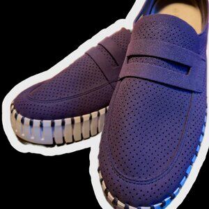 ILSE JACOBSEN Tulipu Slip On Shoe Sz 11 41 lavender Purple Penny Loafer Like new